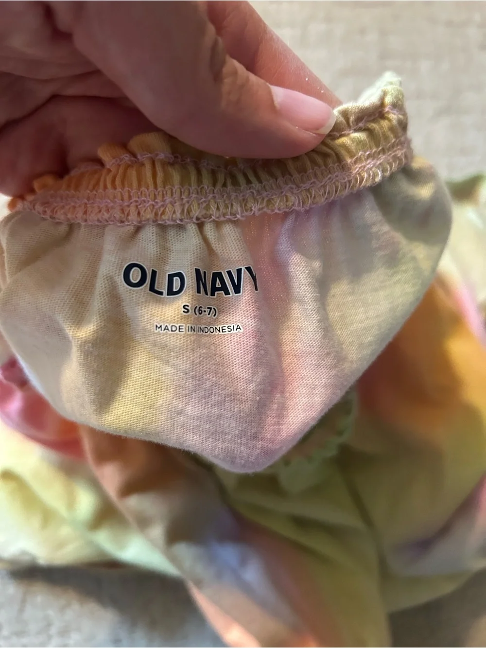 Old Navy girls rainbow summer romper 6/7